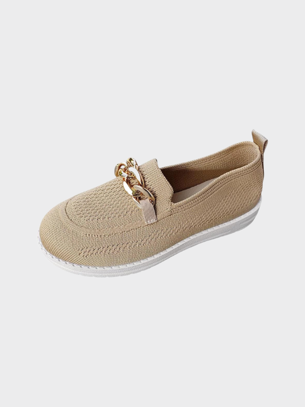 Mocassins Maille | Confort Moderne | Détail Chaîne