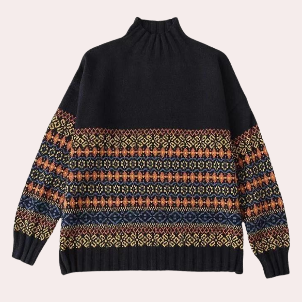 ALAYNE - Pull à Col Roulé Chaud pour Femmes