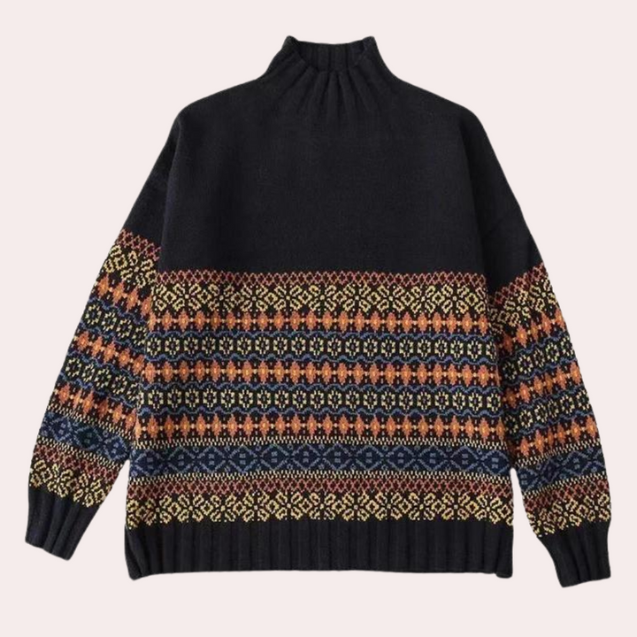 ALAYNE - Pull à Col Roulé Chaud pour Femmes