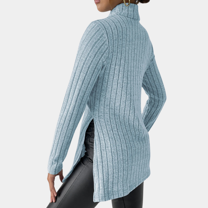 RUE - Pull Épais à Col Montant pour Femmes