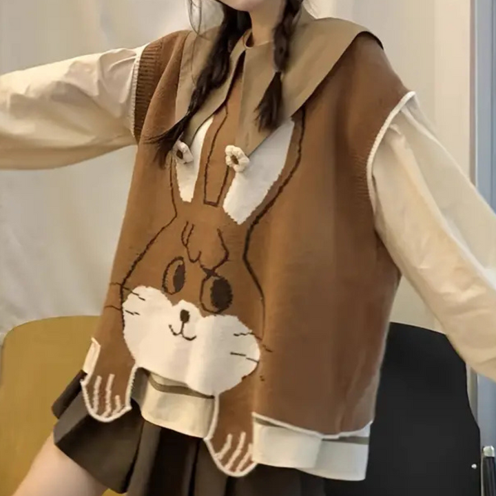 NAHARA - Pull Sans Manches Confortable Pour Femmes