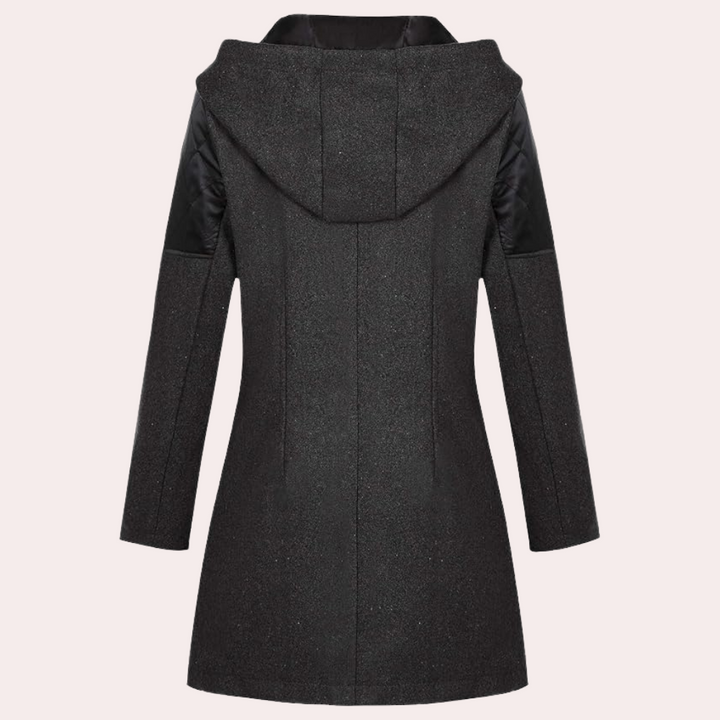 KEISY - Manteau mi-long à capuche pour femmes