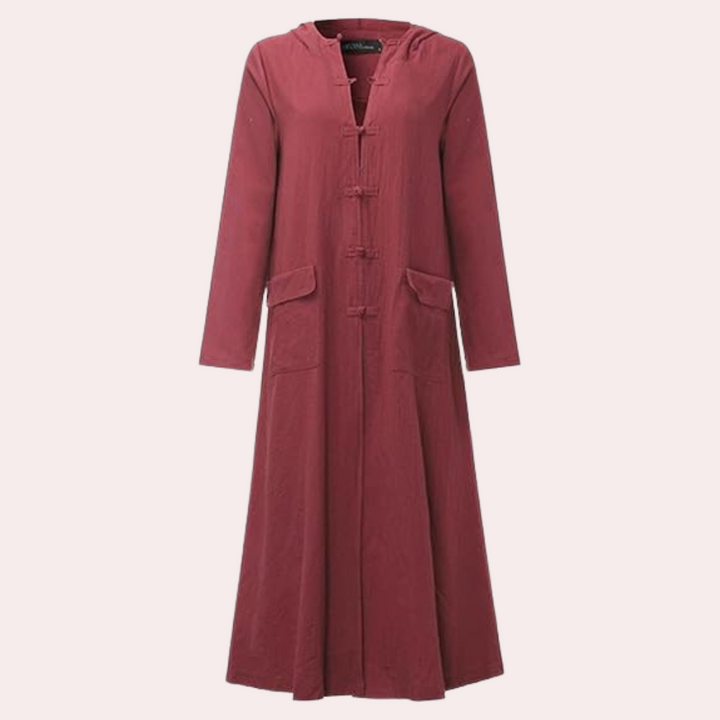 KELINA - Robe à Capuche Chaud pour Femmes