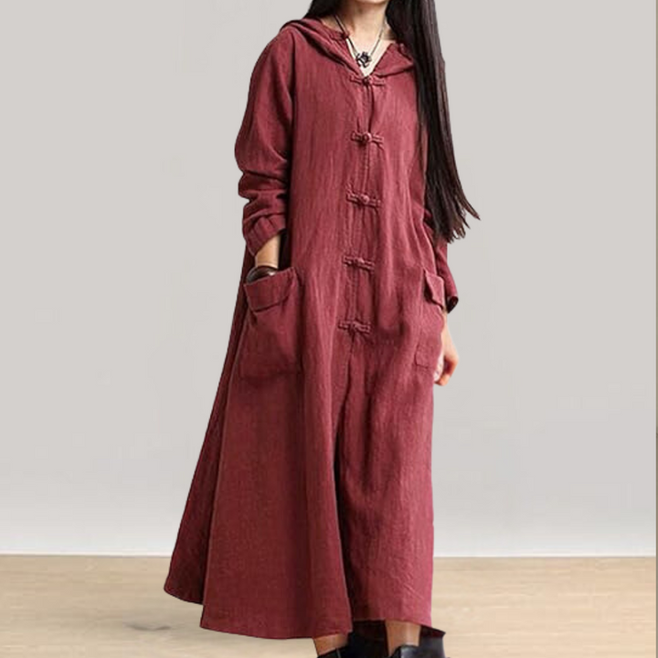 KELINA - Robe à Capuche Chaud pour Femmes