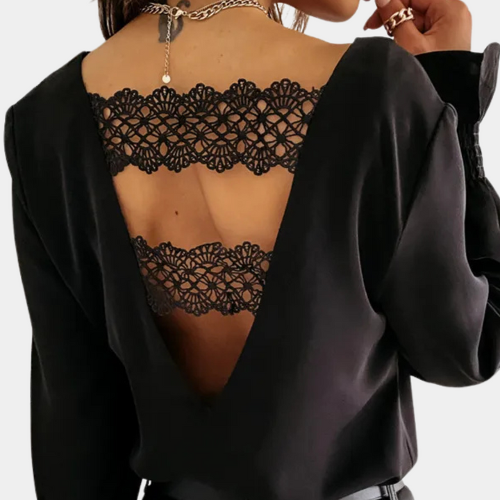 SARA - Chemise en V Décontracté pour Femmes