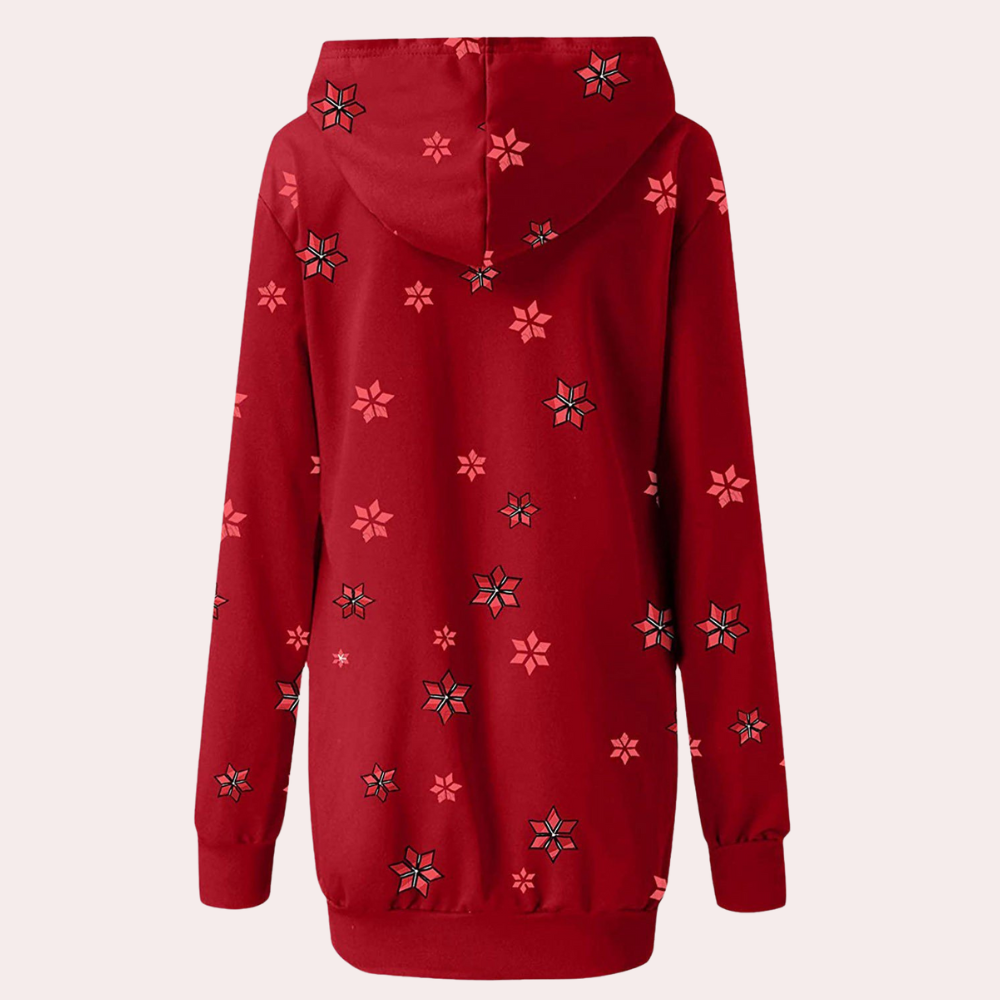 NADALIA - Robe Moderne à Capuche Les Fêtes pour Femme