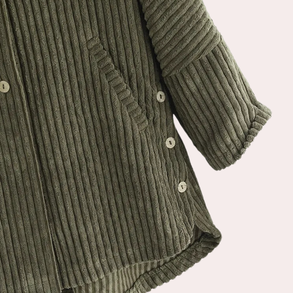 MCKENNA - Manteau en Velours Côtelé pour Femmes