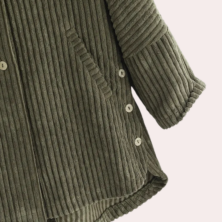 MCKENNA - Manteau en Velours Côtelé pour Femmes