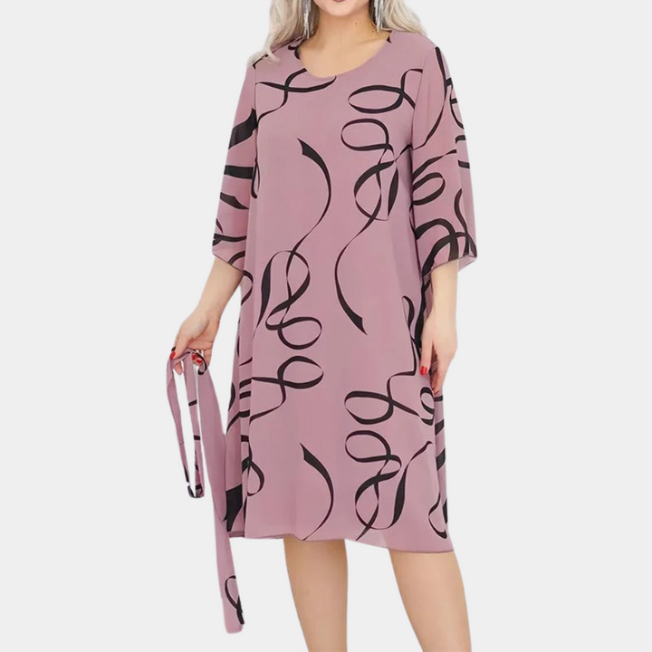 OFELIYA - Robe Midi Décontractée pour Femmes
