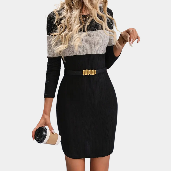 WINNIE - Robe élégante en tricot à manches longues pour femmes