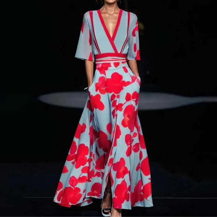 JANICE - Robe Fleurie Élégante pour Femmes