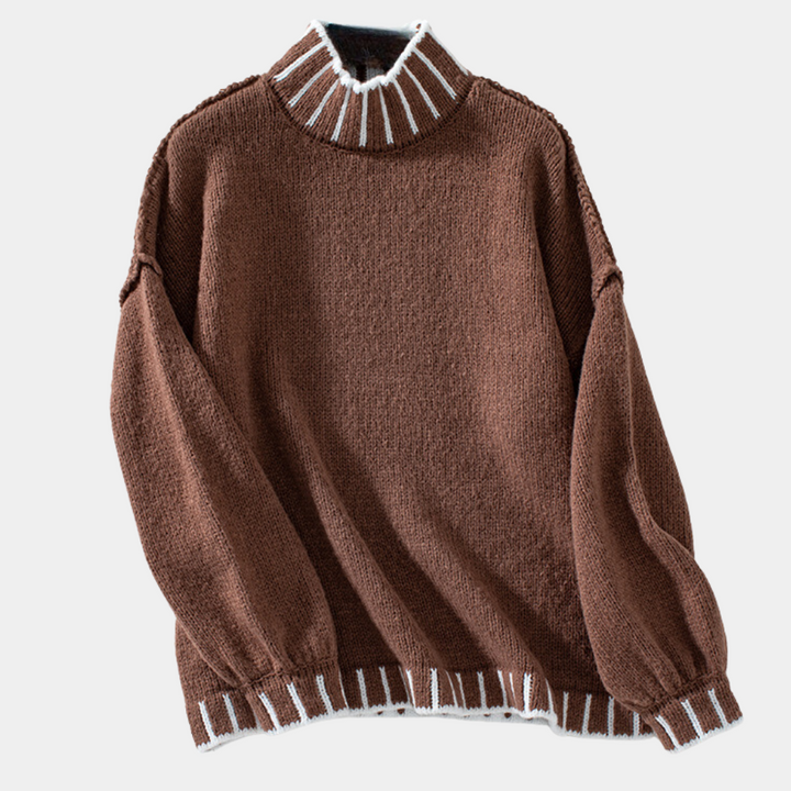 LUA - Pull à Col Roulé Tendance pour Femmes