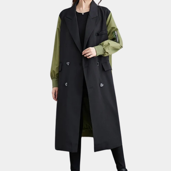 LINZEI - Manteau Élégant de Luxe pour Femmes