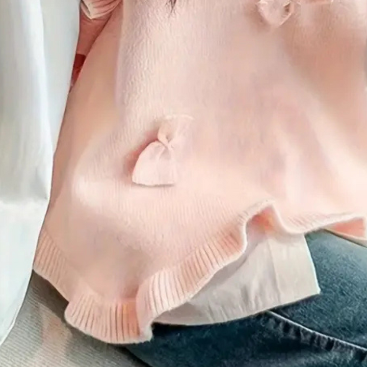 KEIANDRA - Gilet Tricoté sans Manches avec Détail en Nœud pour Femmes