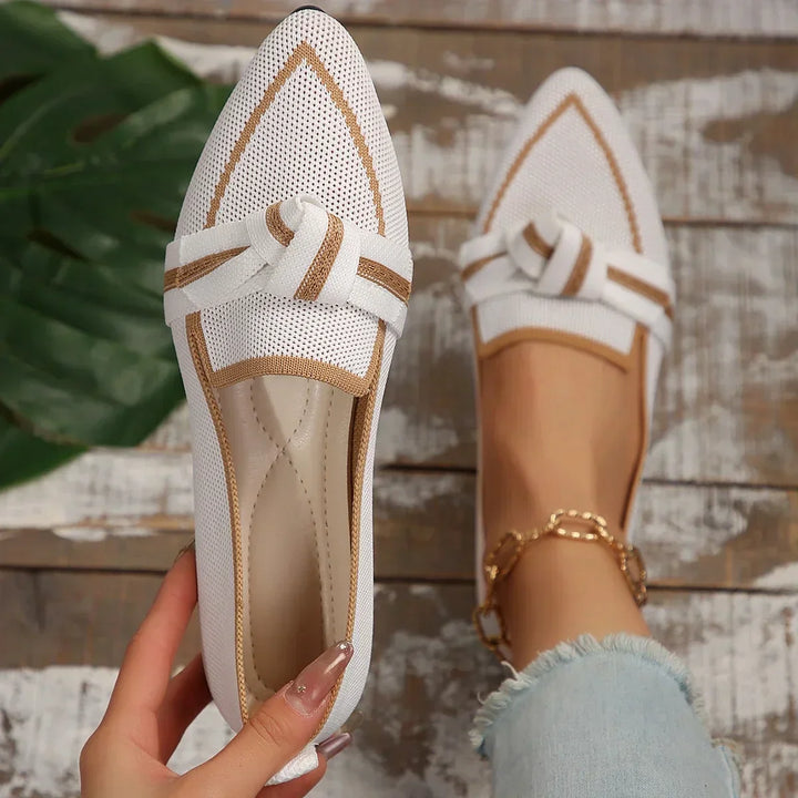 Mocassins Noirs Femme | Finitions Contrastantes | Élégance Quotidienne