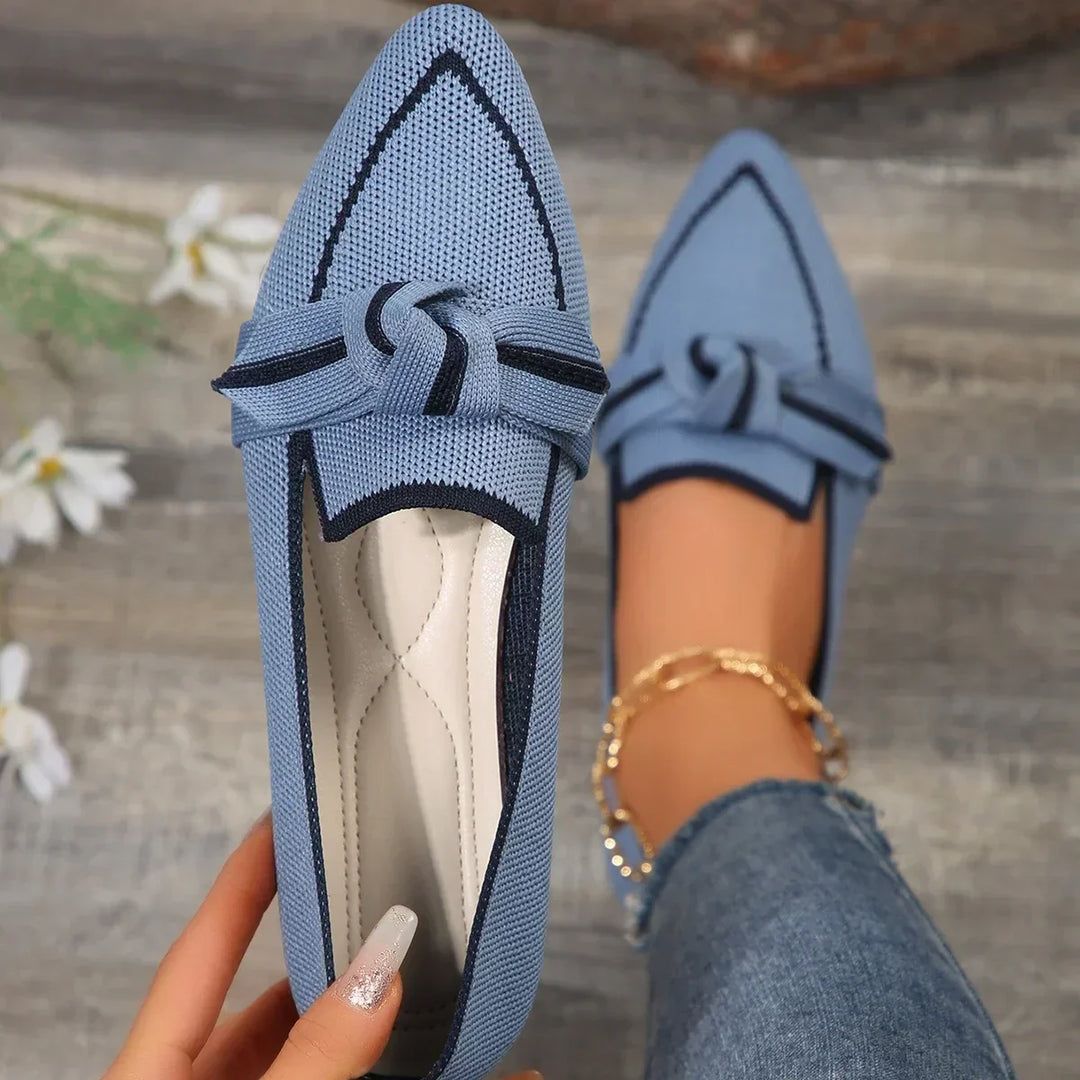 Mocassins Noirs Femme | Finitions Contrastantes | Élégance Quotidienne