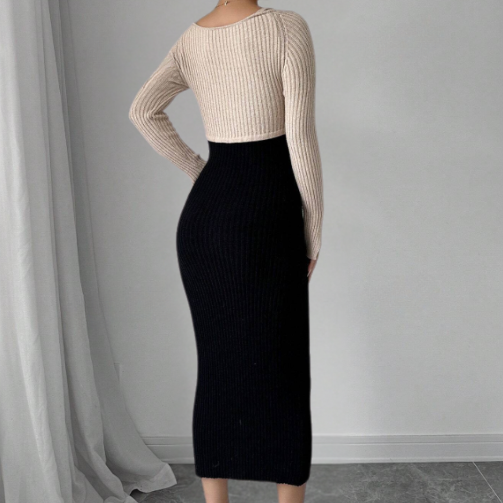 SABIN - Robe Ample à Manches Longues pour Femmes