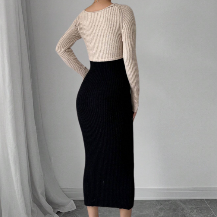 SABIN - Robe Ample à Manches Longues pour Femmes