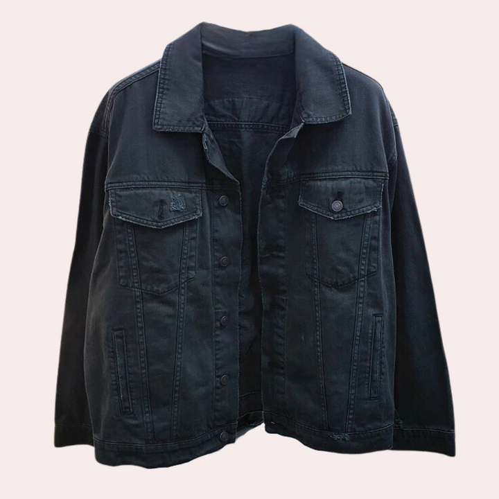 KIARA - Veste en Jean Brodée Tendance pour Femmes
