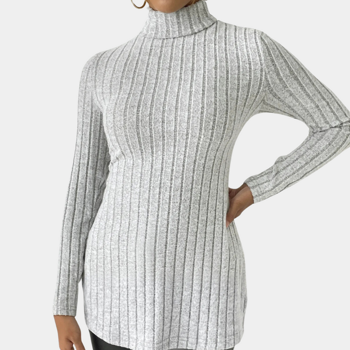RUE - Pull Épais à Col Montant pour Femmes