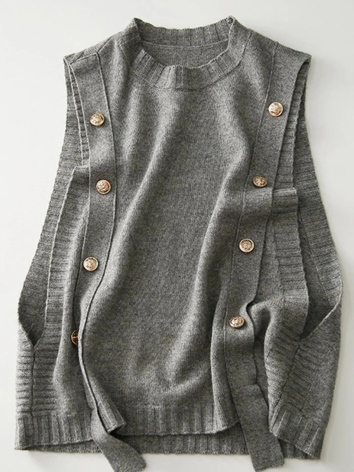 Ava - Gilet ample en tricot pour femmes