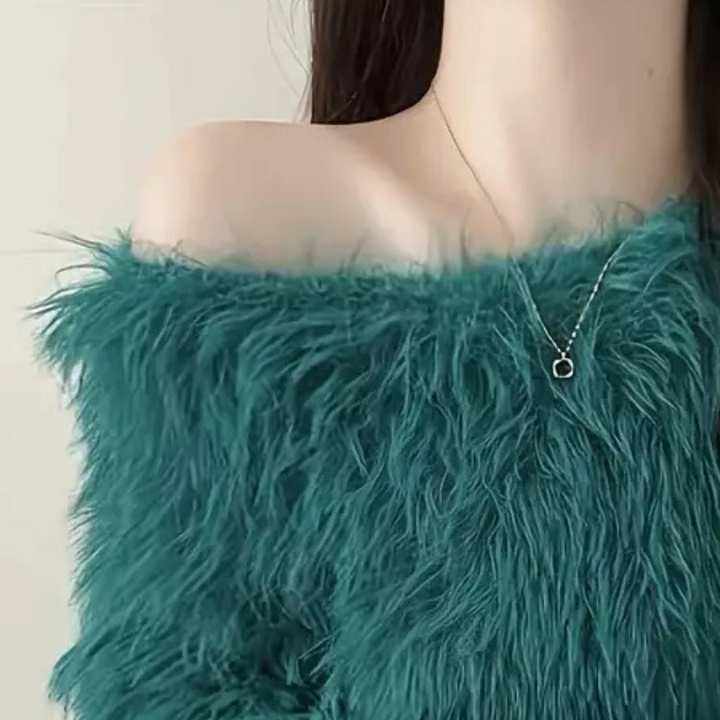 JASIRI - Pull en Peluche Élégant pour Femmes