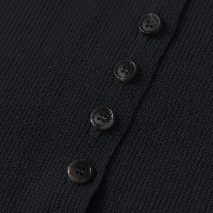 CHARIBEL - Cardigan en Tricot Classe avec Fermeture Boutonnée pour Femmes