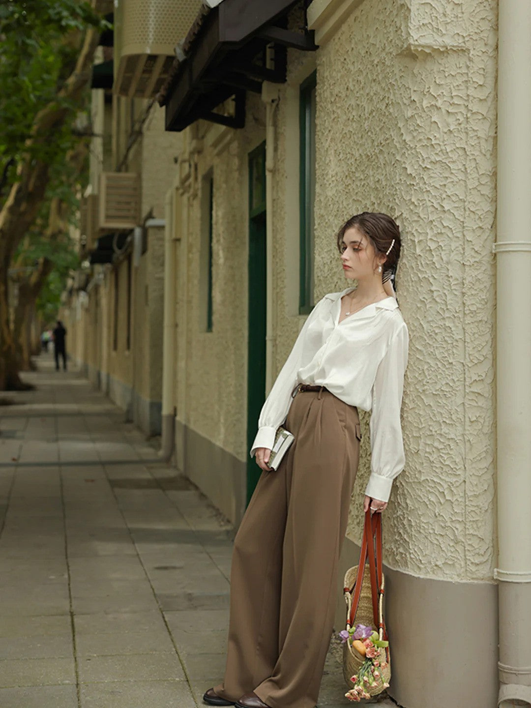 Elizabeth - Pantalon taille haute pour femmes