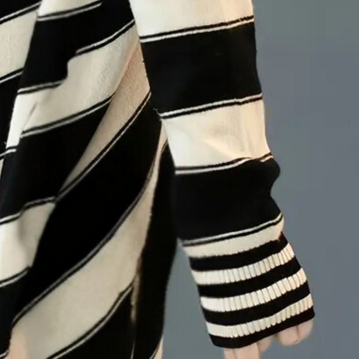 IZZIE - Pull Rayé Sophistiqué pour Femmes