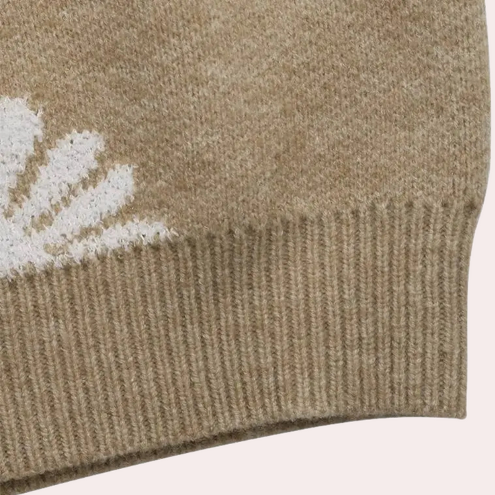 MARLEY - Pull Tricoté à Fleurs Élégant pour Femmes