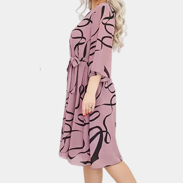 OFELIYA - Robe Midi Décontractée pour Femmes