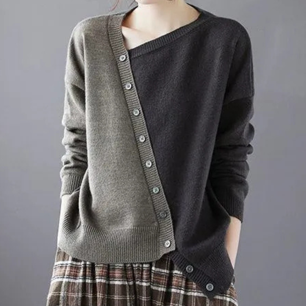 SERINA - Pull Asymétrique Élégant pour Femmes