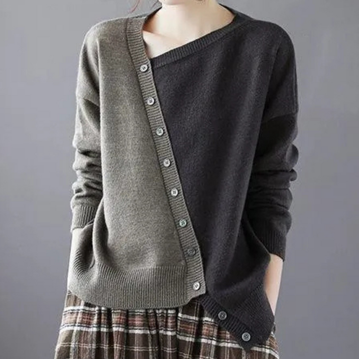 SERINA - Pull Asymétrique Élégant pour Femmes