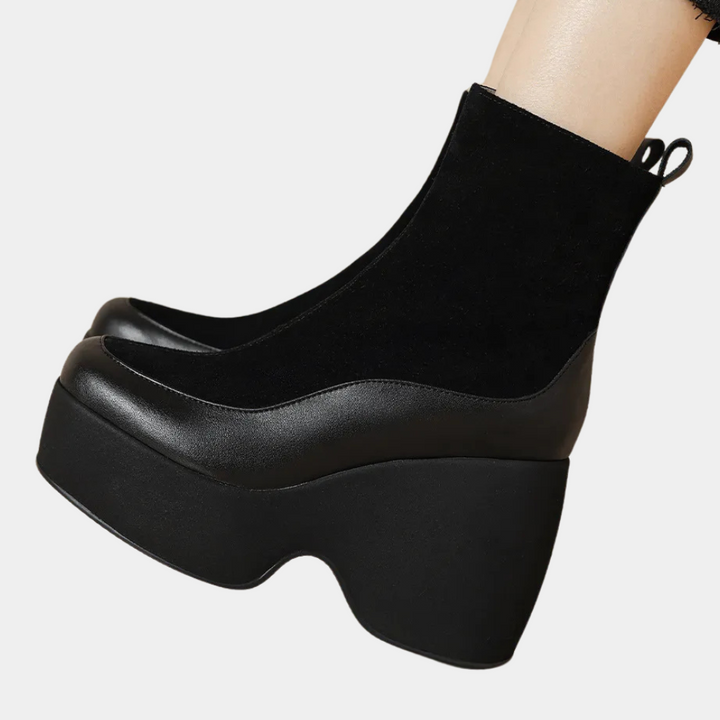 LESHAH - Bottes à plateforme raffinées pour femmes