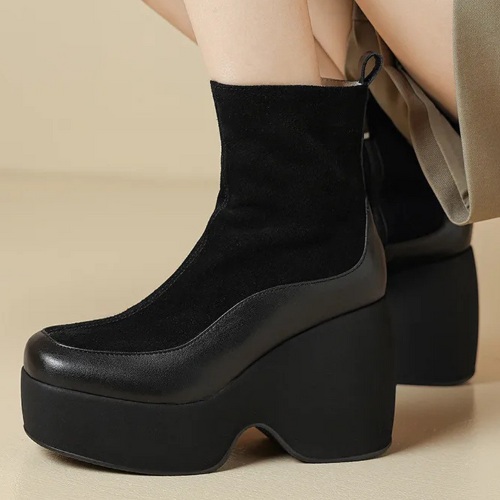 LESHAH - Bottes à plateforme raffinées pour femmes