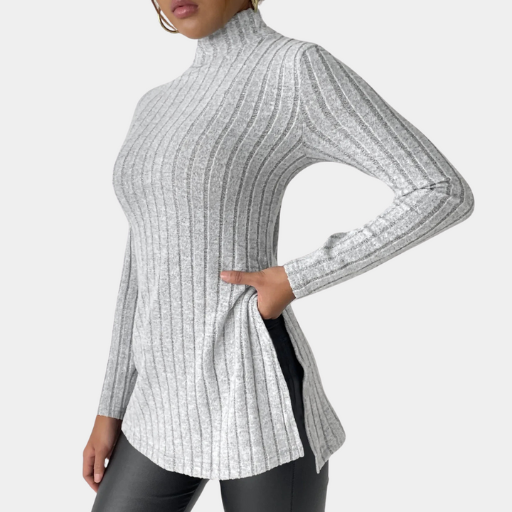 RUE - Pull Épais à Col Montant pour Femmes