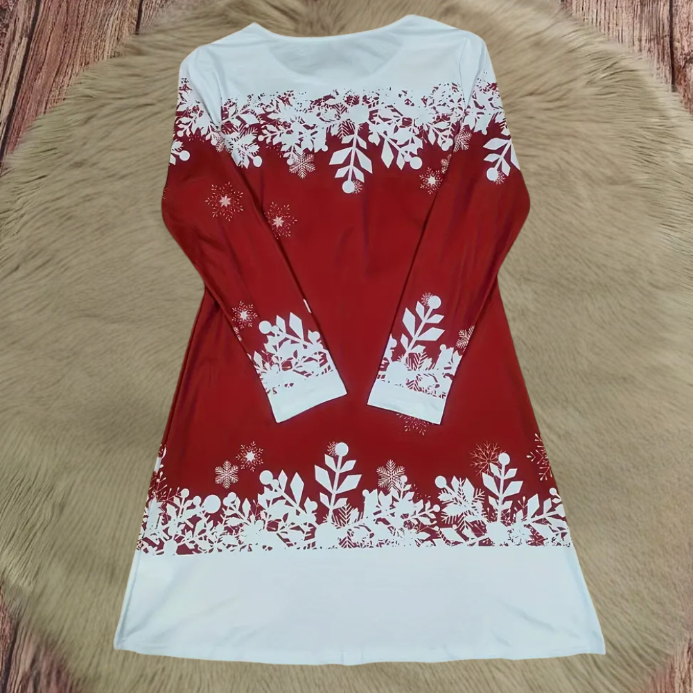 ONDINA - Robe Elégant de Neige pour Femmes