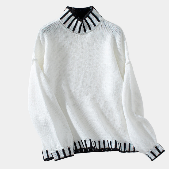 LUA - Pull à Col Roulé Tendance pour Femmes