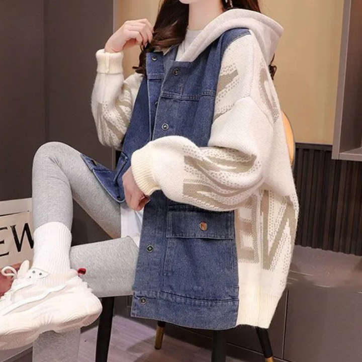 CLOE - Cardigan Innovant à Capuche pour Femmes