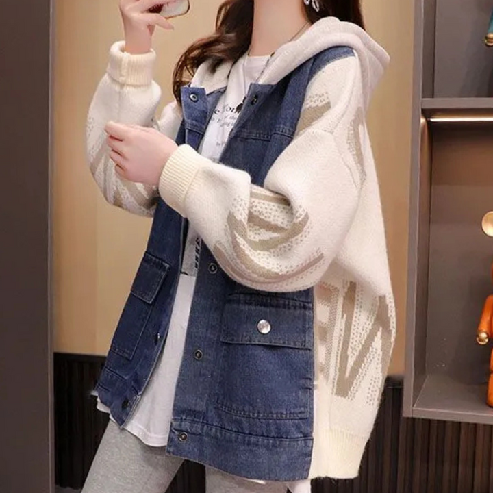 CLOE - Cardigan Innovant à Capuche pour Femmes
